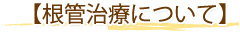 【根管治療について】