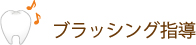 ブラッシング指導